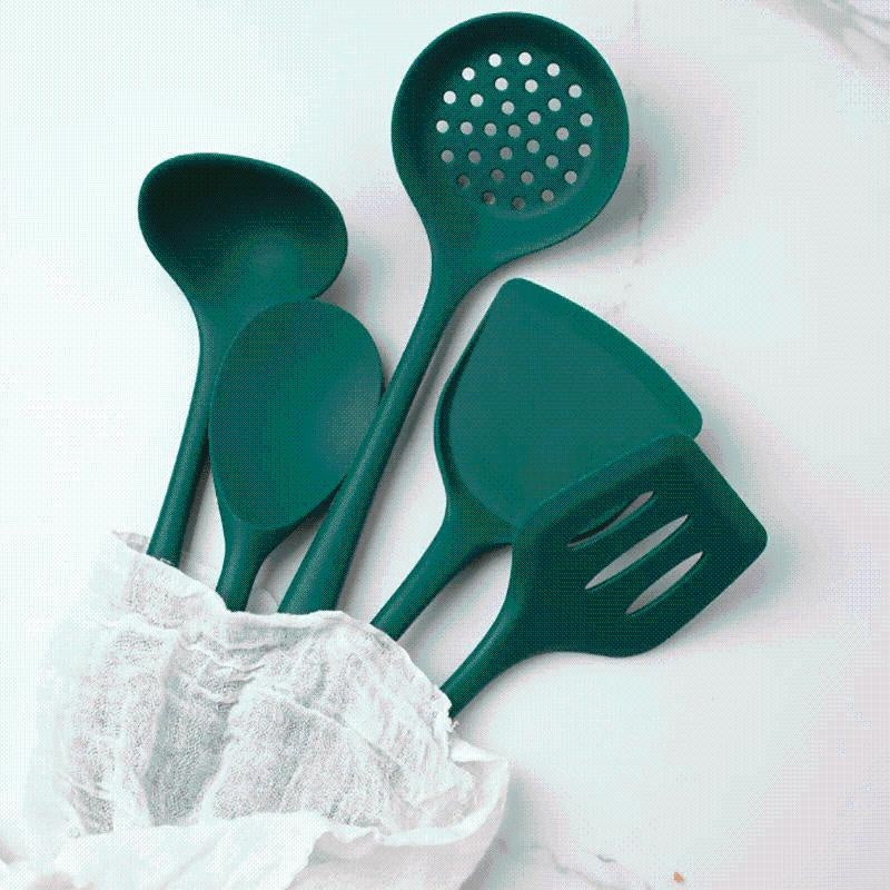 Green Silicone Utensil Set Viskana