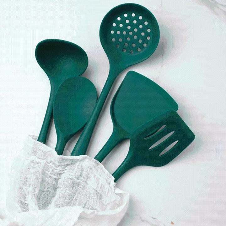 Green Silicone Utensil Set Viskana
