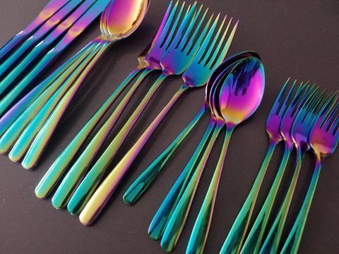 Prismatic Rainbow Cutlery (4 Piece Set) Viskana