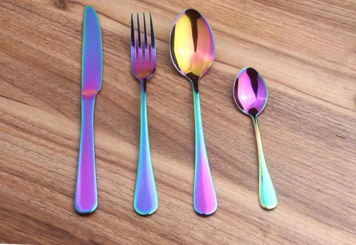 Prismatic Rainbow Cutlery (4 Piece Set) Viskana
