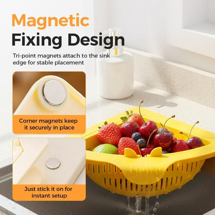 Magnetic Sink Corner Strainer Viskana