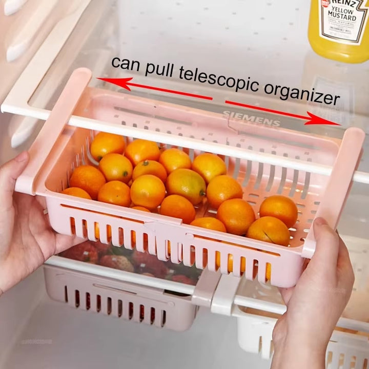 Viskana Multi-Purpose Refrigerator Organizer – Stackable Food Container with Drainage