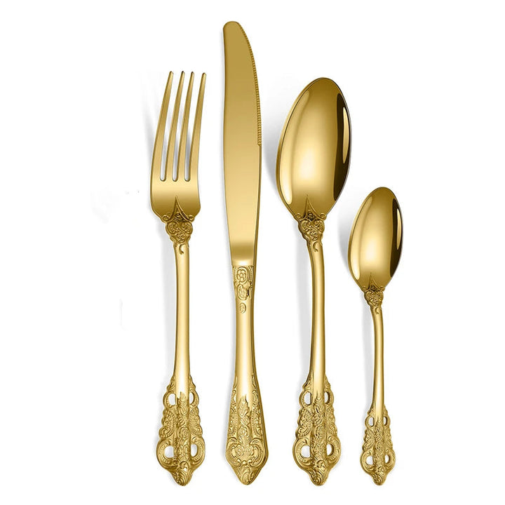 Viskana Luxury Gold Cutlery Set