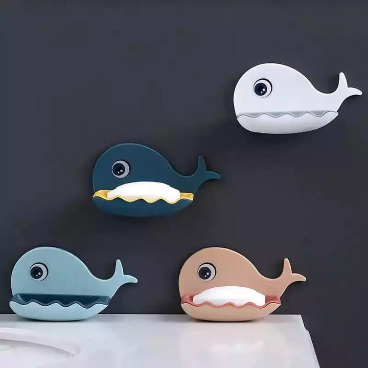 Whale Shapes Soap Dish Wall Mounted Viskana