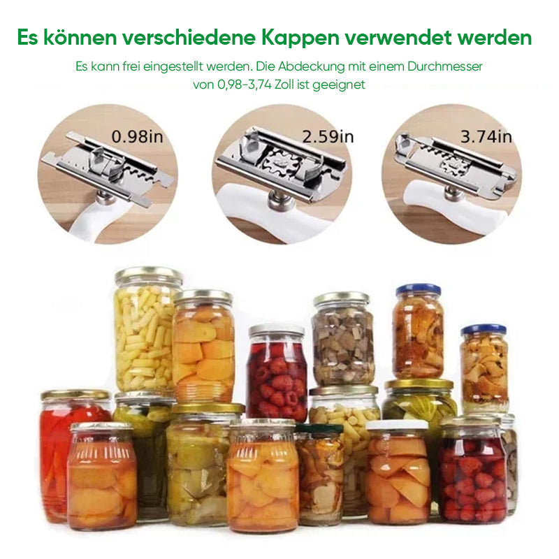 Size-adjustable can opener made of stainless steel Viskana