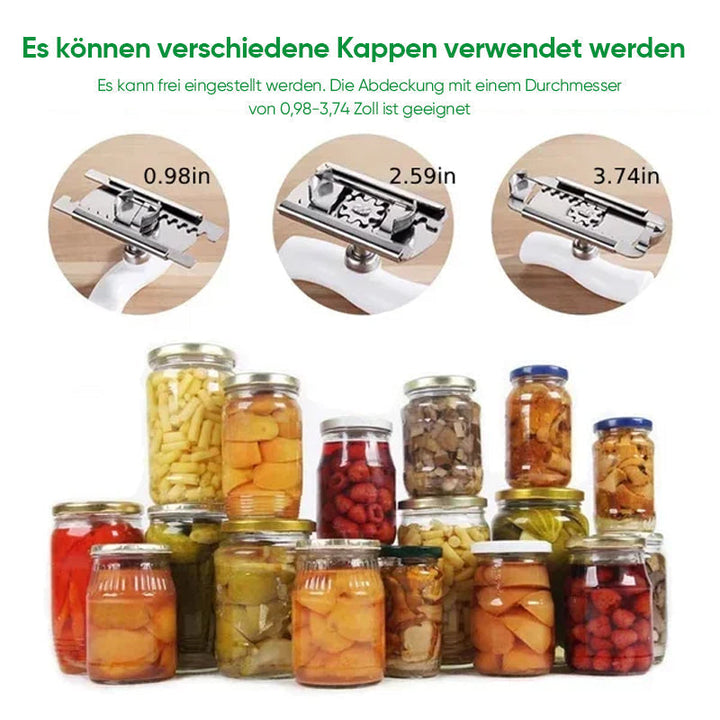 Size-adjustable can opener made of stainless steel Viskana