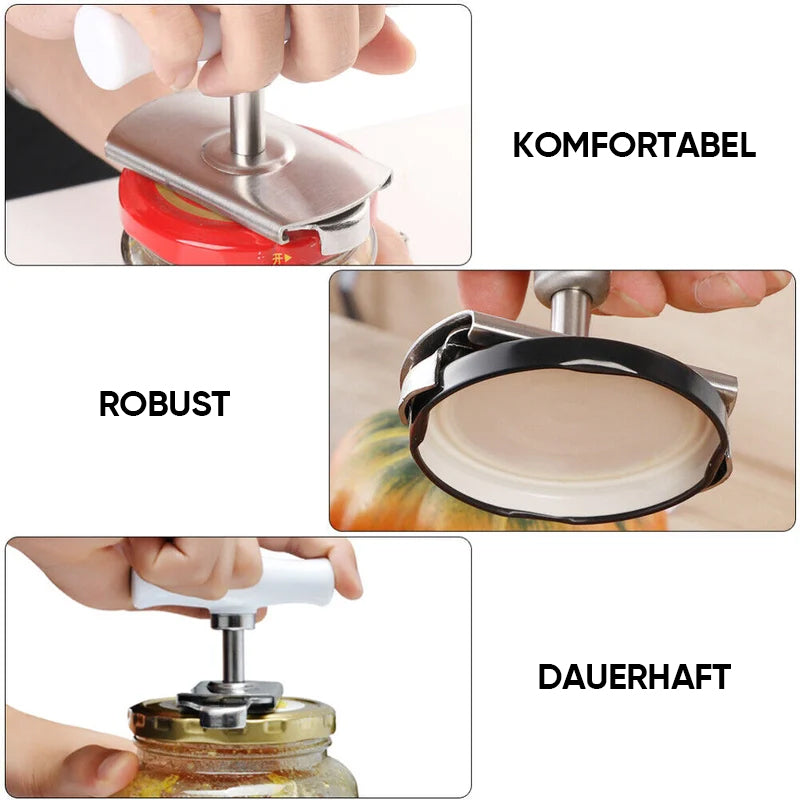 Size-adjustable can opener made of stainless steel Viskana