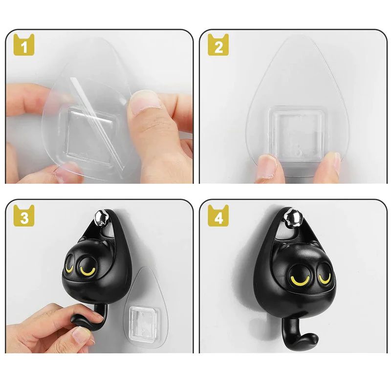 Viskana Creative Cute Wink Cat Hooks