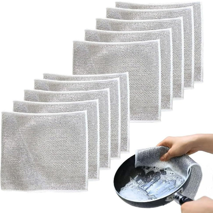 Multi-Purpose Non-scratch Wire Dish Cloth for Wet and Dry Viskana