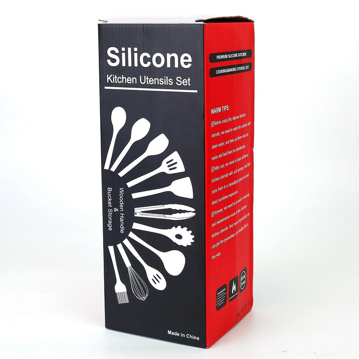 11-Piece Silicone Kitchen Utensils Set – Heat Resistant