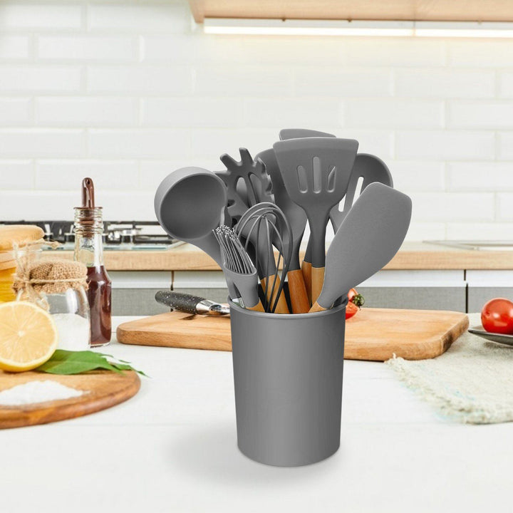 11-Piece Silicone Kitchen Utensils Set – Heat Resistant