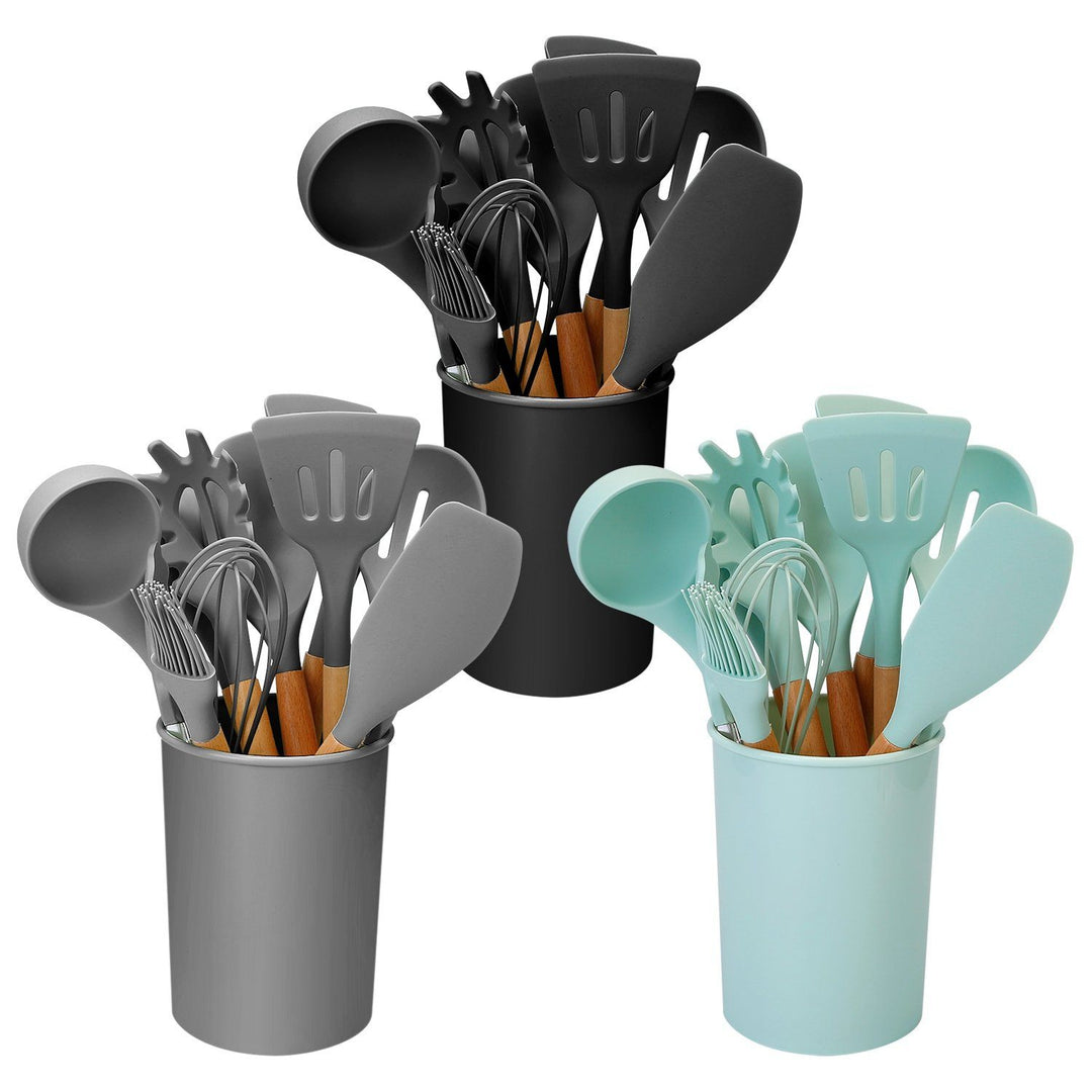 11-Piece Silicone Kitchen Utensils Set – Heat Resistant
