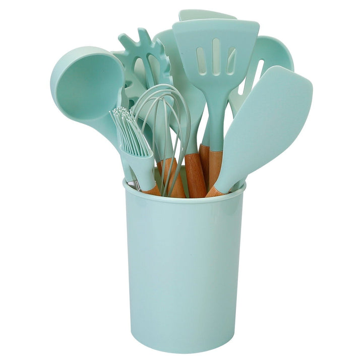 11-Piece Silicone Kitchen Utensils Set – Heat Resistant