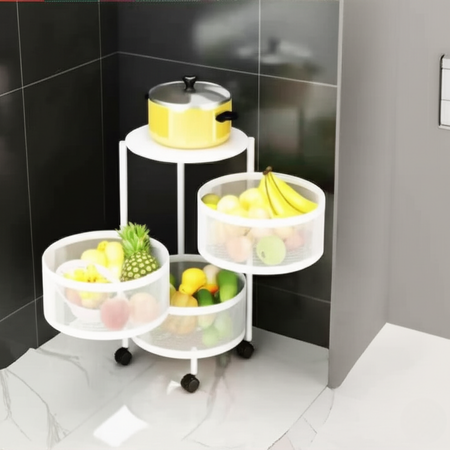 Viskana 360° Rotating Multi-Layer Kitchen Round Storage Rack