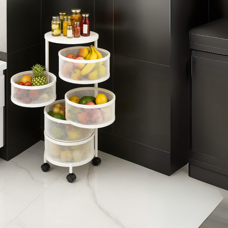 Viskana 360° Rotating Multi-Layer Kitchen Round Storage Rack