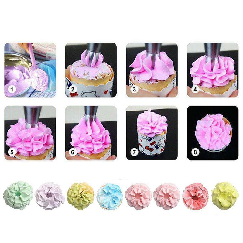 Viskana Cake Baking Decor Tool Set (8 PCs)