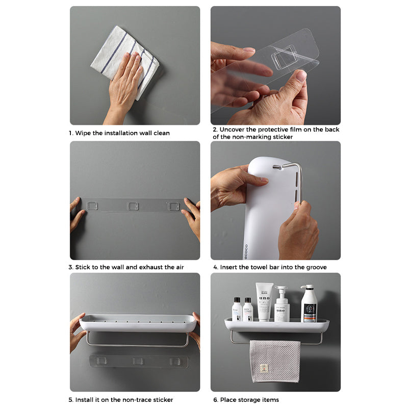 Viskana Adhesive Storage Box Organizer
