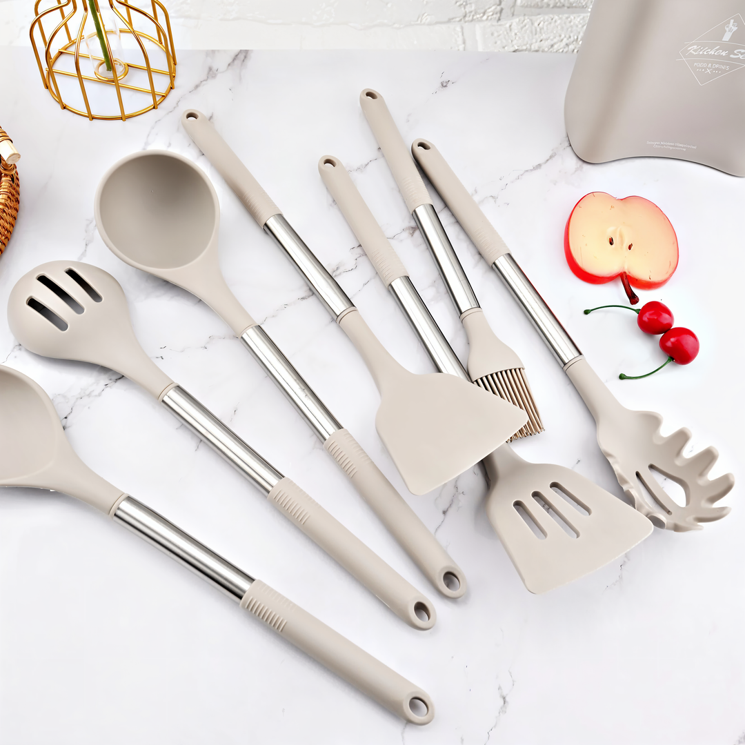 Viskana 12-Piece Silicone Kitchen Utensil Set – Culinara Pro