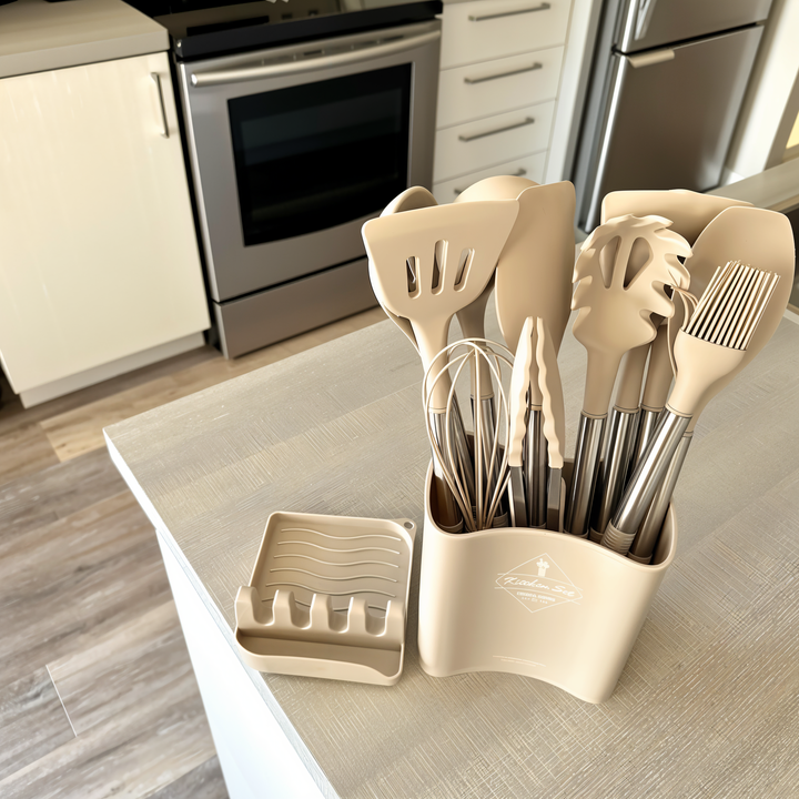 Viskana 12-Piece Silicone Kitchen Utensil Set – Culinara Pro