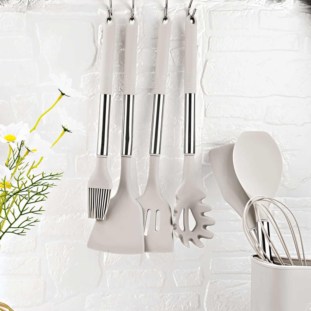 Viskana 12-Piece Silicone Kitchen Utensil Set – Culinara Pro