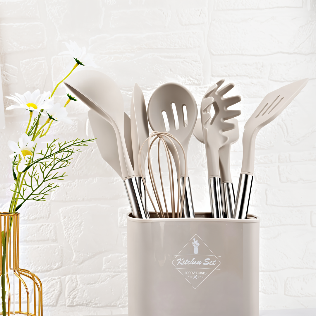Viskana 12-Piece Silicone Kitchen Utensil Set – Culinara Pro