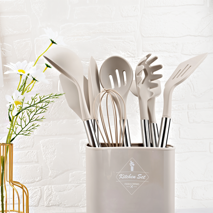 Viskana 12-Piece Silicone Kitchen Utensil Set – Culinara Pro