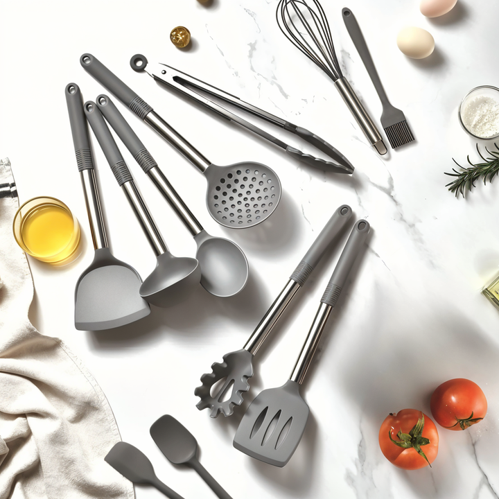 Viskana 12-Piece Silicone Kitchen Utensil Set – Culinara Pro