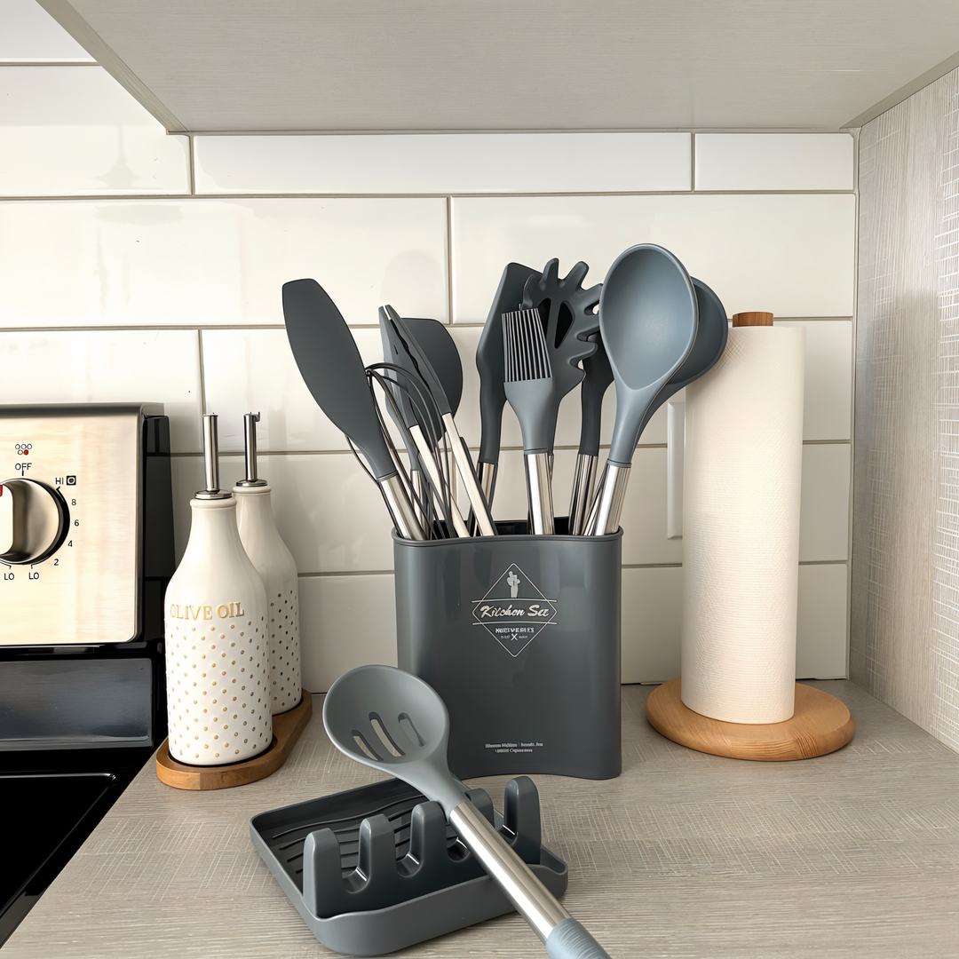 Viskana 12-Piece Silicone Kitchen Utensil Set – Culinara Pro