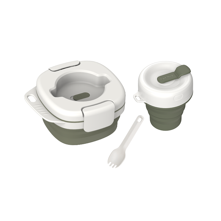 Viskana Portable Silicone All-In-One Camping Tableware Set