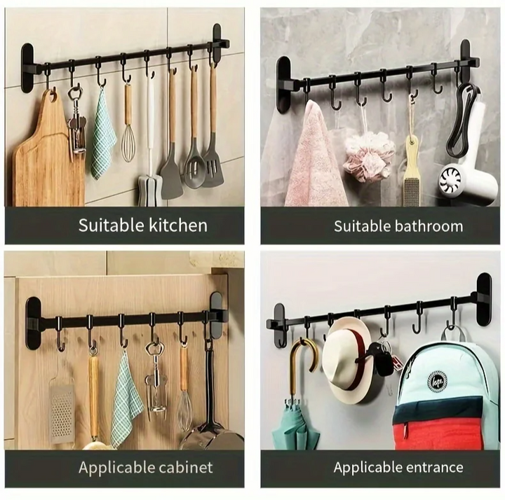 CookEase Kitchen Wall Shelf – Multifunctional Organizer for Lids, Spatulas & Kitchen Utensils Viskana