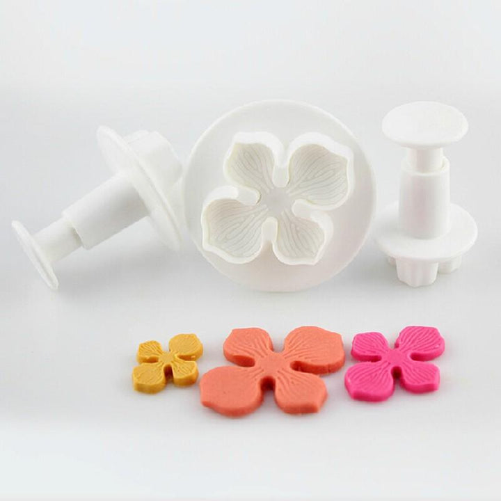 3 Piece Set - Flower Shape Pastry Decorating Tools Viskana