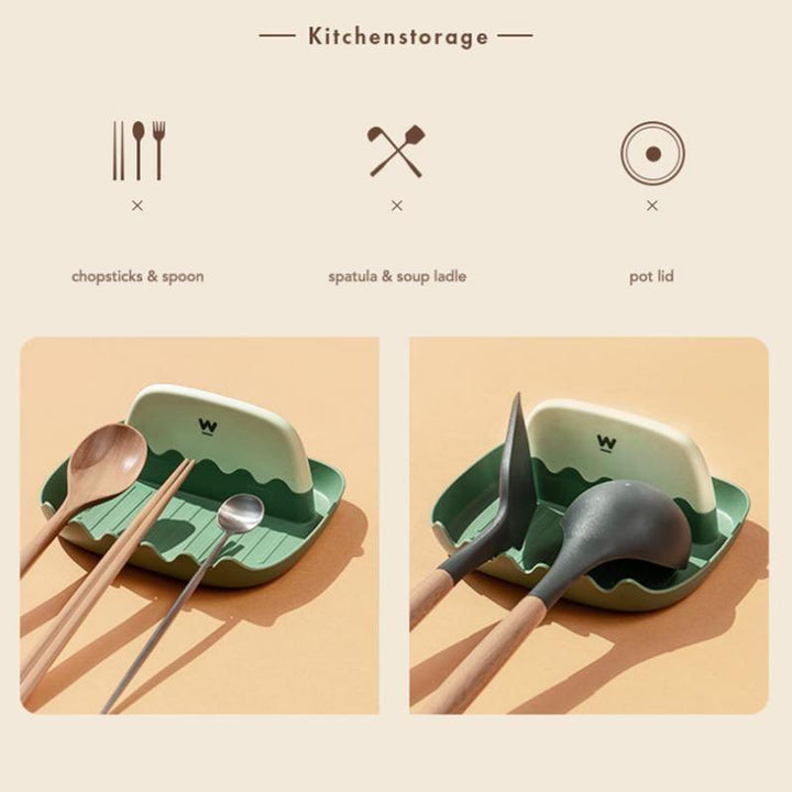 Viskana Pudding Pot Lid Stand Kitchen Utensil Holder