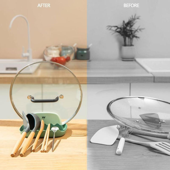 Viskana Pudding Pot Lid Stand Kitchen Utensil Holder