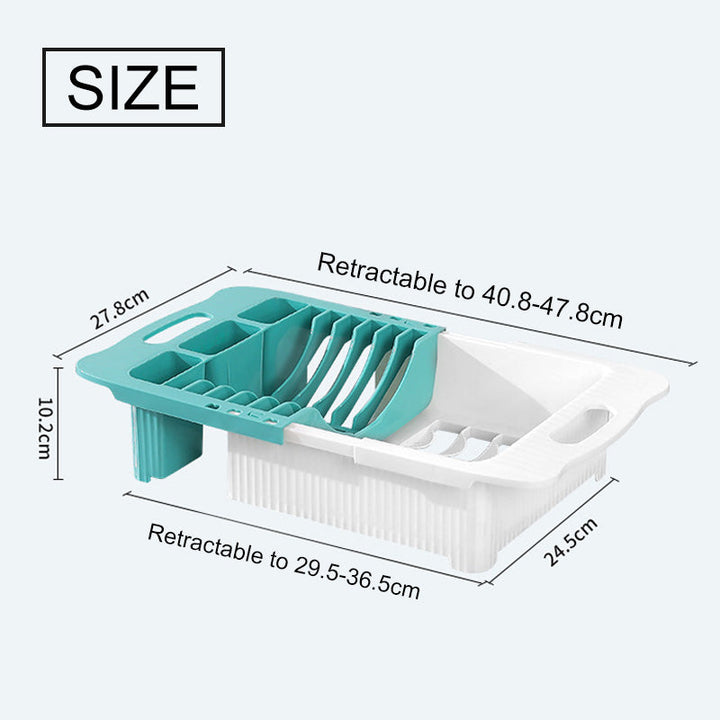 Viskana Efficient Kitchen Retractable Dish Drain Rack