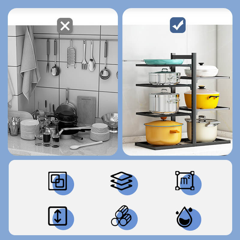 Viskana Kitchen shelves for multiple purposes
