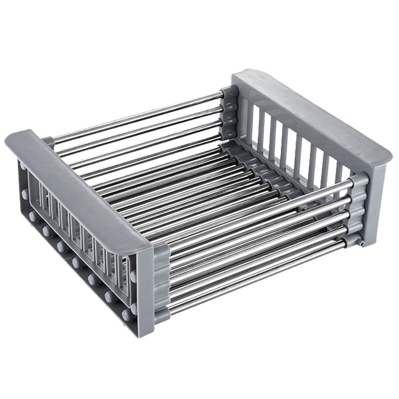 Viskana Retractable Drainage Rack+Wash&Store/Plate Organizer/Adjustable Size