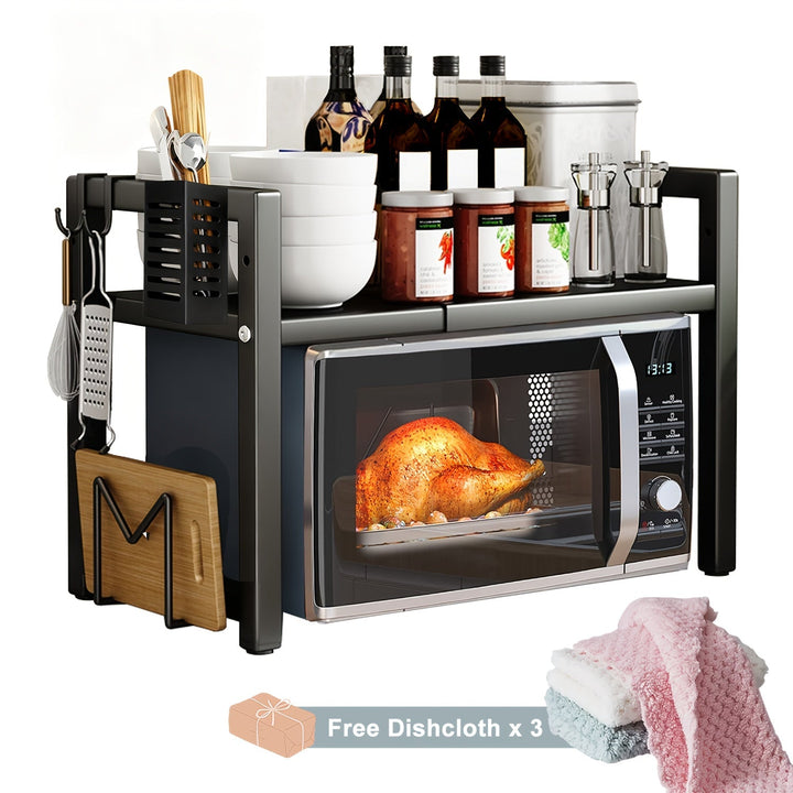Expandable Microwave Shelf 2 Levels Viskana
