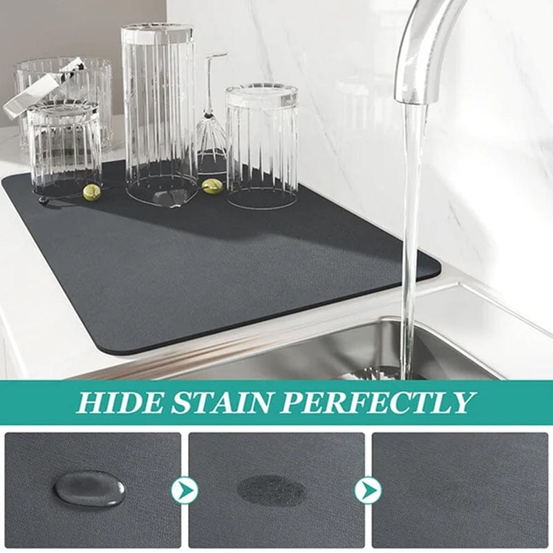 Kitchen Super Absorbent Draining Mat, Quick Dry Dish Coffee Mat Viskana