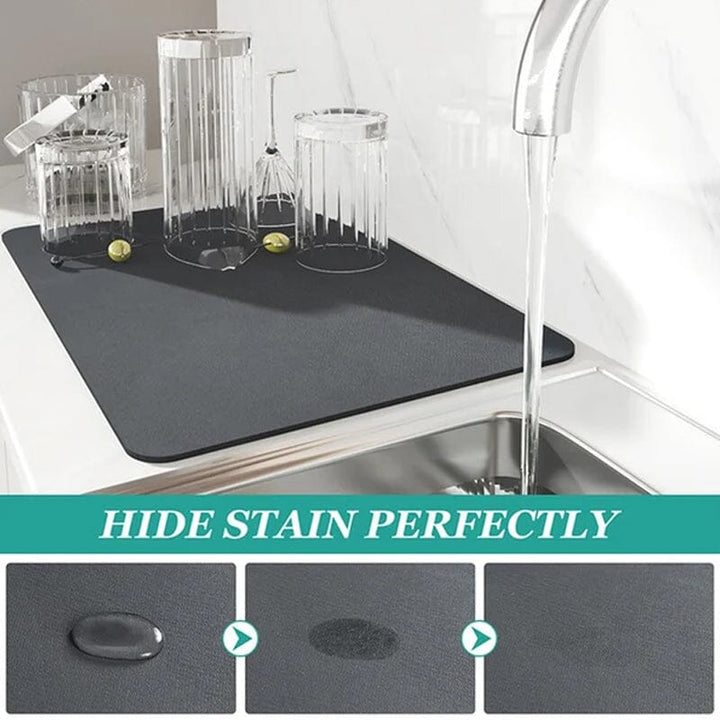 Kitchen Super Absorbent Draining Mat, Quick Dry Dish Coffee Mat Viskana