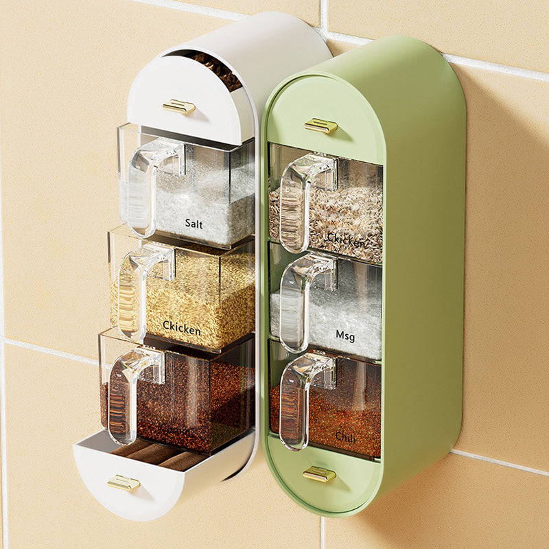 Space-saving spice jar for wall mounting Viskana