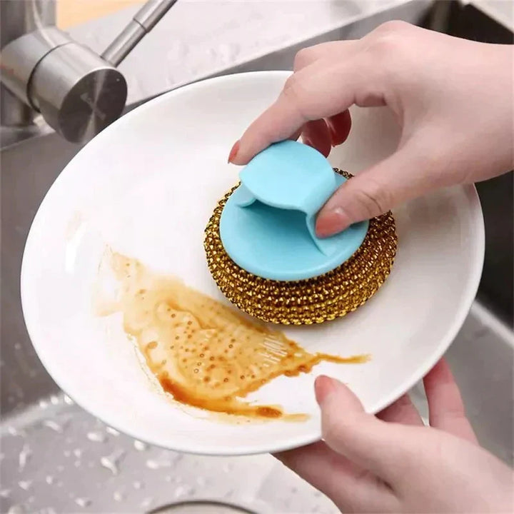 2 pcs Wire Ball Dish Cleaning Brush Viskana