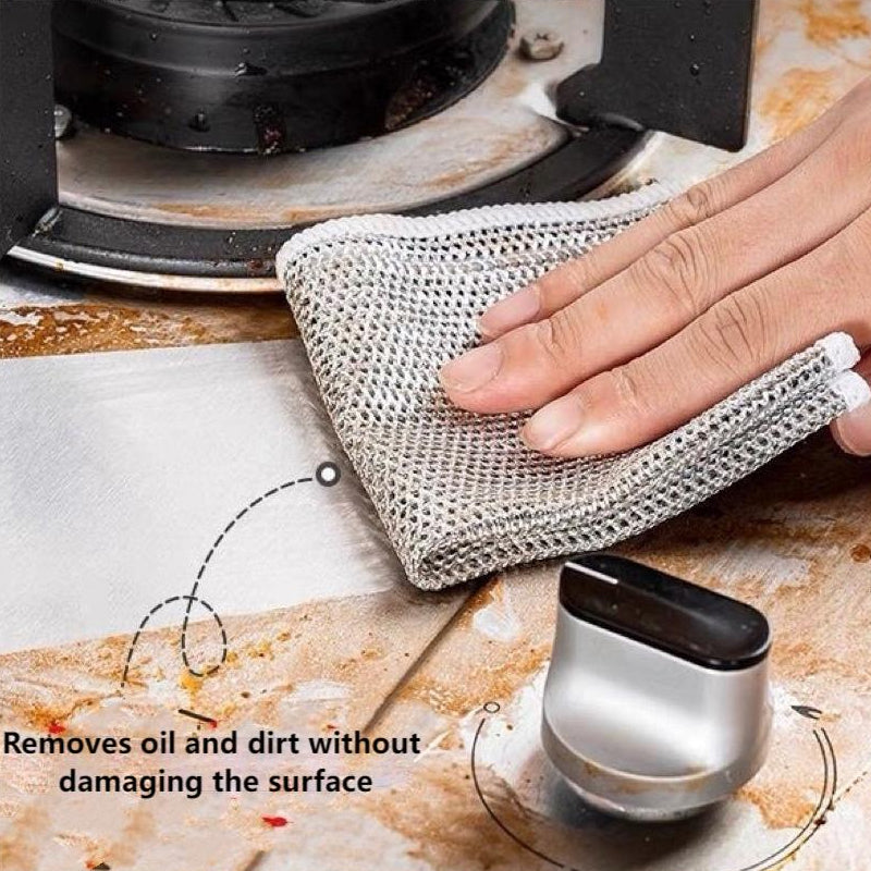 Multi-Purpose Non-scratch Wire Dish Cloth for Wet and Dry Viskana