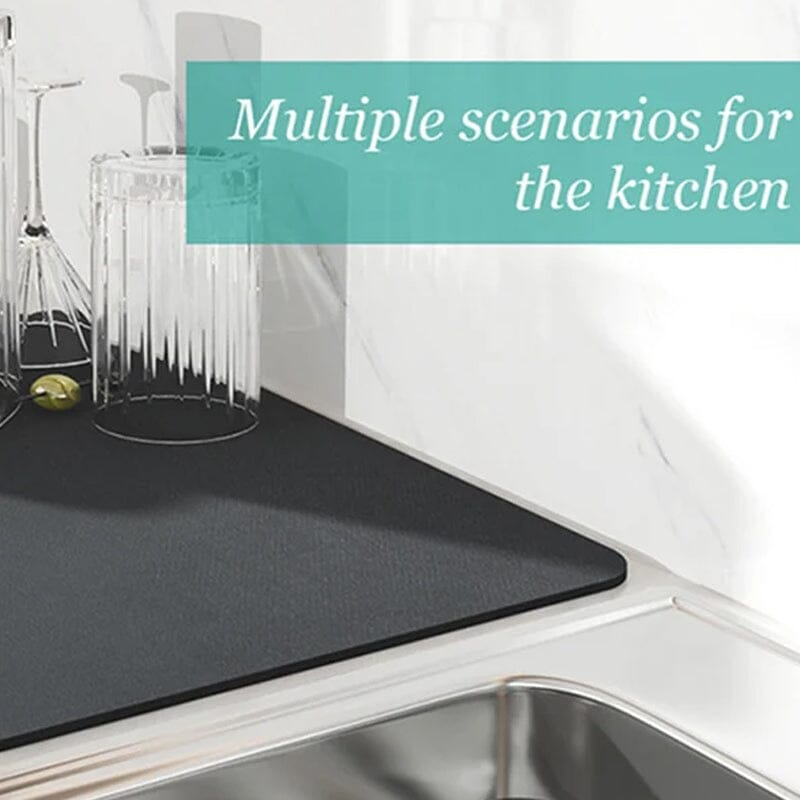Kitchen Super Absorbent Draining Mat, Quick Dry Dish Coffee Mat Viskana