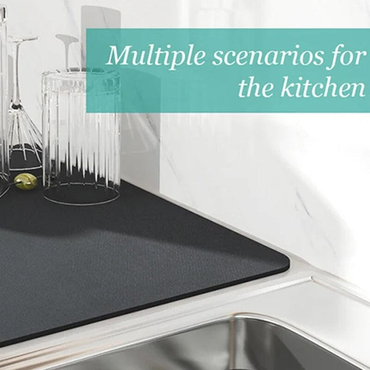 Kitchen Super Absorbent Draining Mat, Quick Dry Dish Coffee Mat Viskana