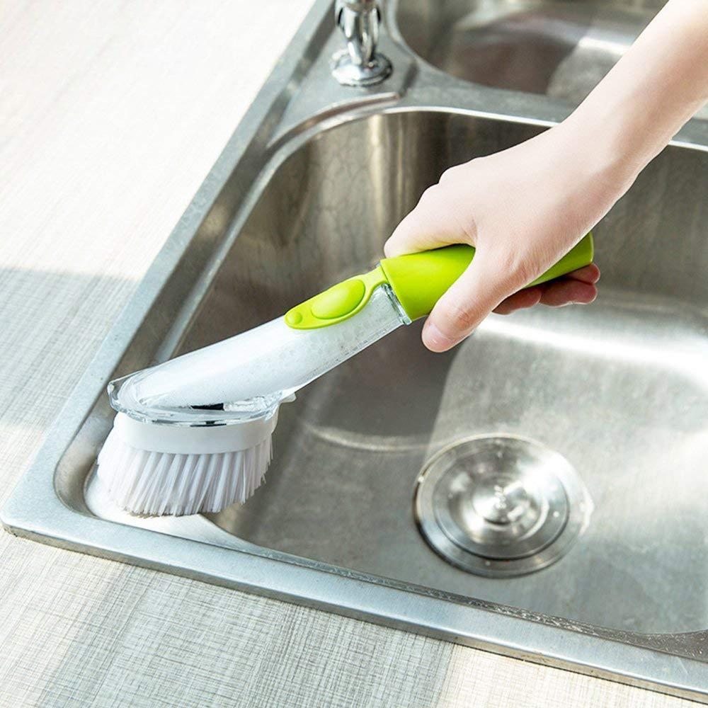 Dish Brush with Detergent Dispenser | Viskana