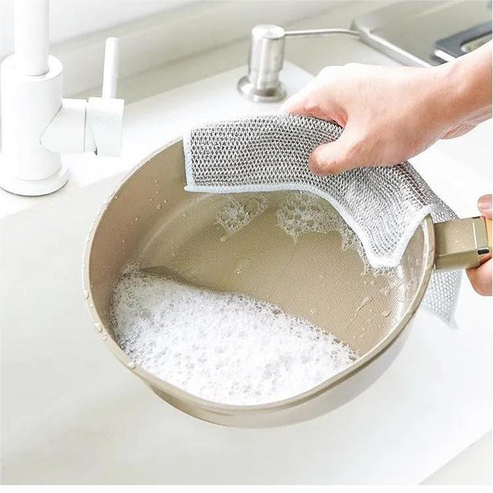 Multi-Purpose Non-scratch Wire Dish Cloth for Wet and Dry Viskana