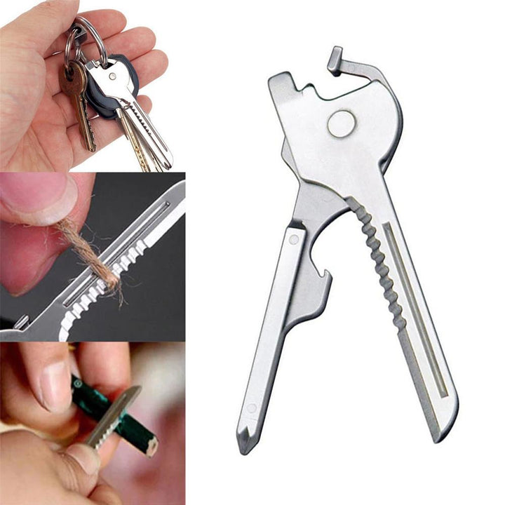 6-in-1-Keyring Multitool Mini-Multitool Keychain Pocket Stainless Steel Foldable Swiss Tech Easy Bottle Opener Keychain Viskana