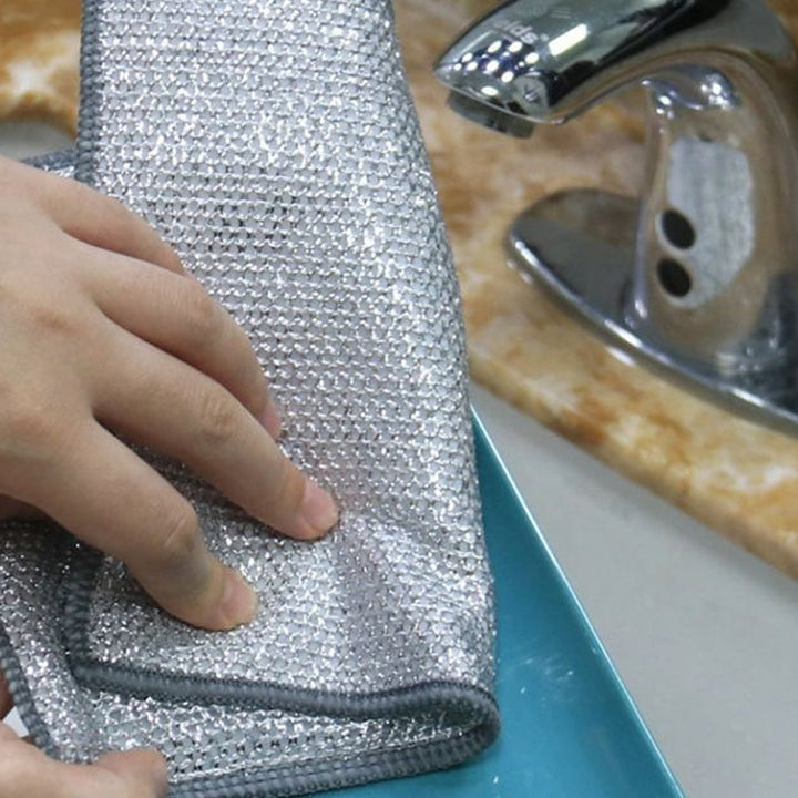 Multi-Purpose Non-scratch Wire Dish Cloth for Wet and Dry Viskana