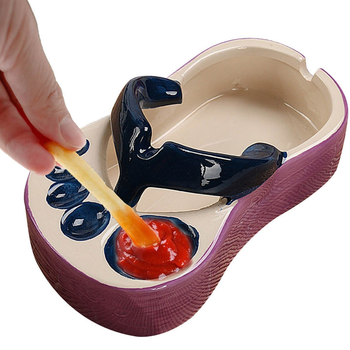 Viskana Ceramic Flip Flop Food Serving Bowl