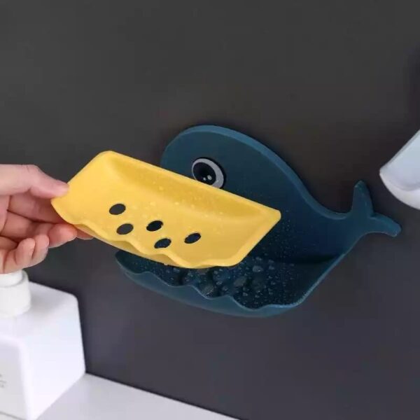 Whale Shapes Soap Dish Wall Mounted Viskana